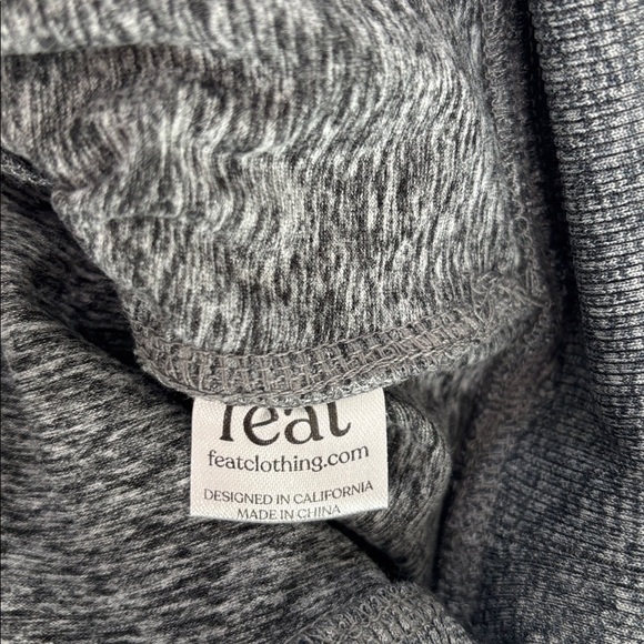 feat hoodie Heather Gray Roam drawstring women’s small, XL soft cozy warm new - Picture 8 of 9
